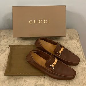 Gucci leather driving loafers